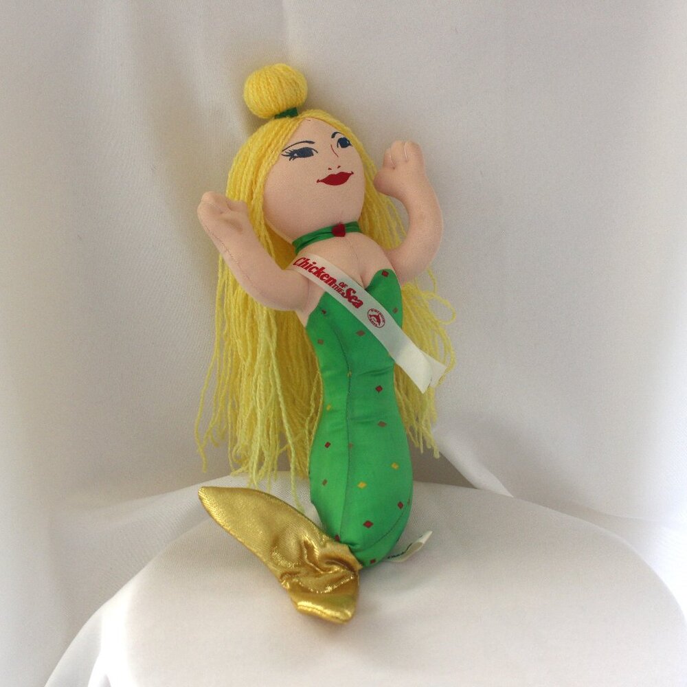 VTG Chicken of the Sea Mermaid 16" Stuffed Plush Doll